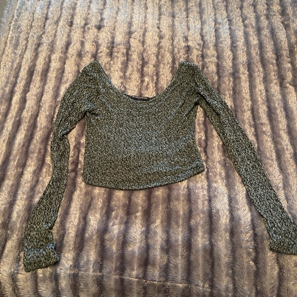 Brandy Melville Cropped Scoop Neck, S